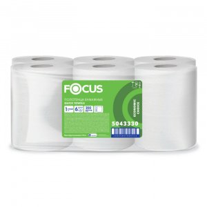 ФОКУС Extra Quick пол. бум. бел, 1сл, 200м, Н20см, Ø-16,5/50мм 6/1