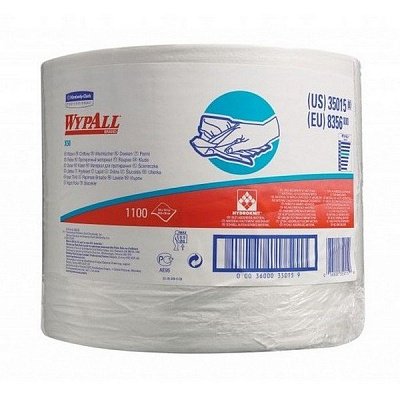 КИМБЕРЛИ WYPALL*X50 протир. матер. бел. в рул. 1сл, 374м, 1100л, 34*24,9см 1/1