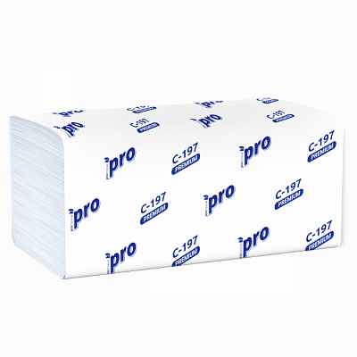 ПРО пол. бум. бел. 2сл, 200л, V-сл, 22*21см 20/1