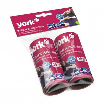 Сменные блоки д/ролика-щетки 2шт YORK 1/24
