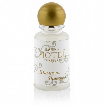 Hotel шампунь, флакон 30мл , БЕЛО-ЗОЛОТОЙ ,ТРЕЙД 1/200
