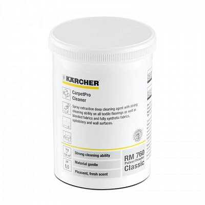 KARCHER RM 760 ср-во порошковое д/чистки текстильных поверхностей 800г 1/4