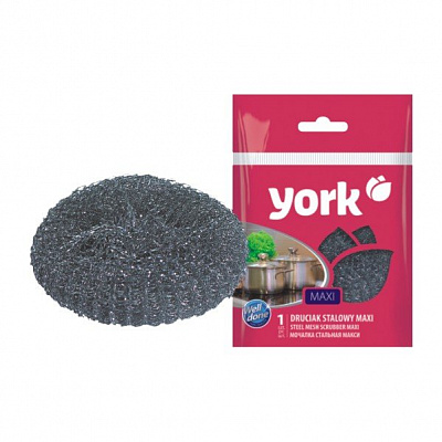 YORK мочалка из стали 32г МАКСИ 1/100