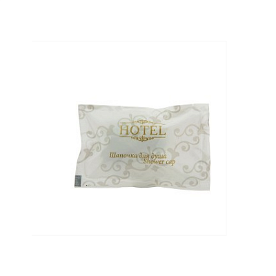 Hotel шапочка д/душа, саше , БЕЛО-ЗОЛОТОЙ , ТРЕЙД 1/300