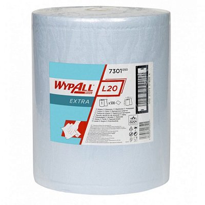 КИМБЕРЛИ WYPALL* L20 ULTRA+  протир. салф. голуб. в рулоне 2сл, 192,5м, 500л, 38,5*32,5см 1/1