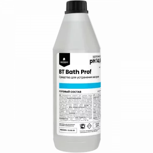 BT Bath Prof ср-во д/устранения засоров в трубах. усиленное, сильнощелочное, 1л 1/12  Просепт
