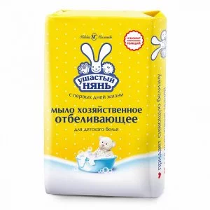 УШАСТЫЙ НЯНЬ мыло хоз. детское 180г 1/36